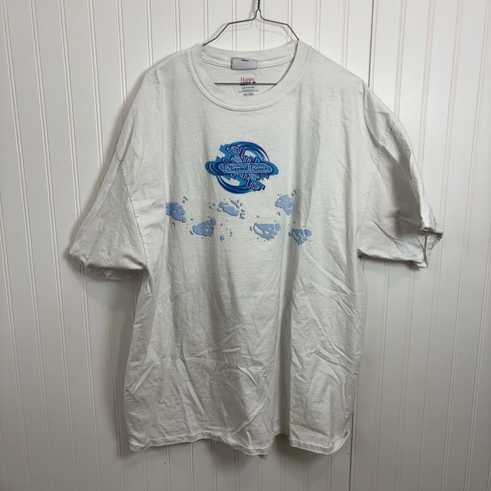 Disney parks blizzard beach cotton White Tee with Blue Graphic 2xl